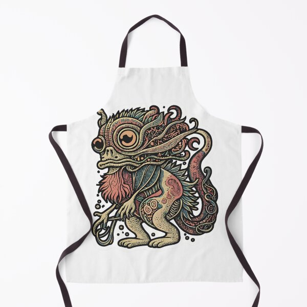 Item preview, A fantastical creature composed of doodles, with each line representing a different element of its anatomy.. sticker designed and sold by ArtshirtGroup.