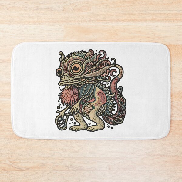 Item preview, A fantastical creature composed of doodles, with each line representing a different element of its anatomy.. sticker designed and sold by ArtshirtGroup.