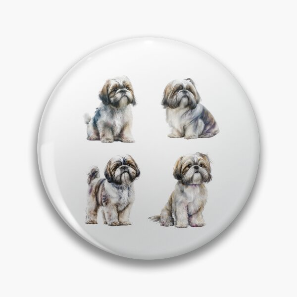 Item preview, Watercolor Shih Tzu Dogs designed and sold by TheAnimalZ00.
