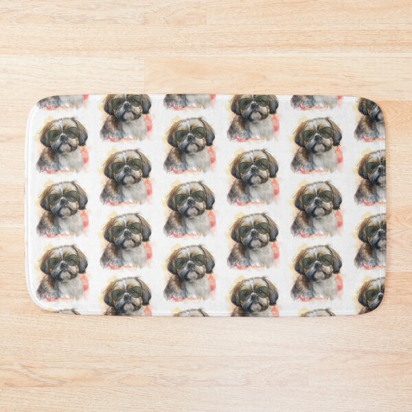 Item preview, Watercolor Shih Tzu Wearing Sunglasses designed and sold by TheAnimalZ00.
