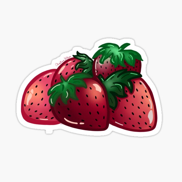 Artikel-Vorschau von Glänzende Erdbeeren, designt und verkauft von Tres Corda Designs.