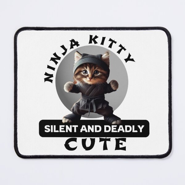 Item preview, Ninja Kitty: Stealthy and Adorable Apparel designed and sold by Hungry-Murphy.