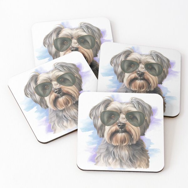 Item preview, Perro Yorkshire Terrier Con Gafas De Sol designed and sold by TheAnimalZ00.