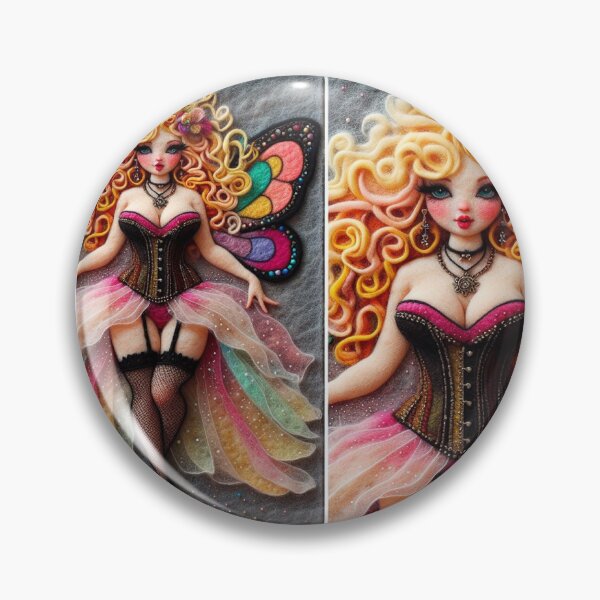 Item preview, Pastel Burlesque Butterfly Fairy designed and sold by FairytalePress.