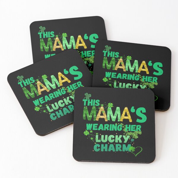 Item preview, This Mamas Wearing Her Lucky Charm designed and sold by my-green-gecko.