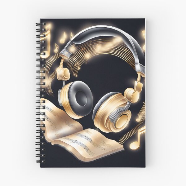 Item preview, Golden music headphones designed and sold by Artbellachi.