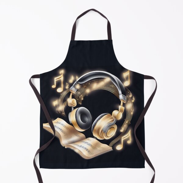 Item preview, Golden music headphones designed and sold by Artbellachi.