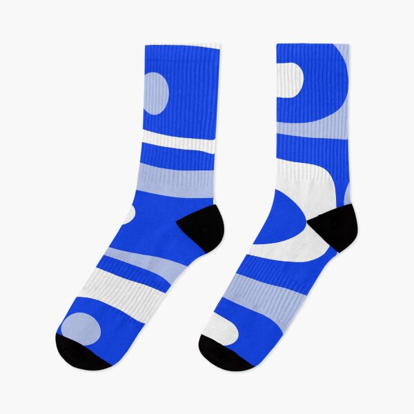 Item preview, Mid Century Modern Piquet Abstract Pattern Royal Blue designed and sold by kierkegaard.