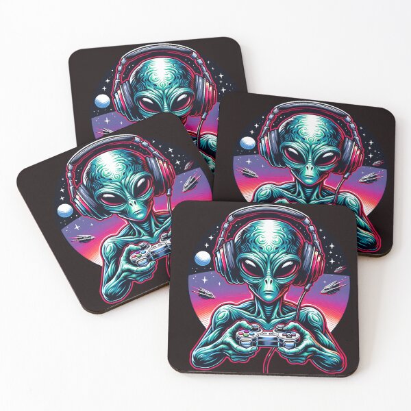 Item preview, Extraterrestrial Alien Being Playing Video Games designed and sold by wheresthekarma.
