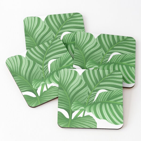Item preview, calathea orbifolia flower painting illustration designed and sold by innni.