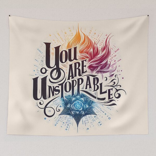 Item preview, You are unstoppable, typography designed and sold by maxmaj.