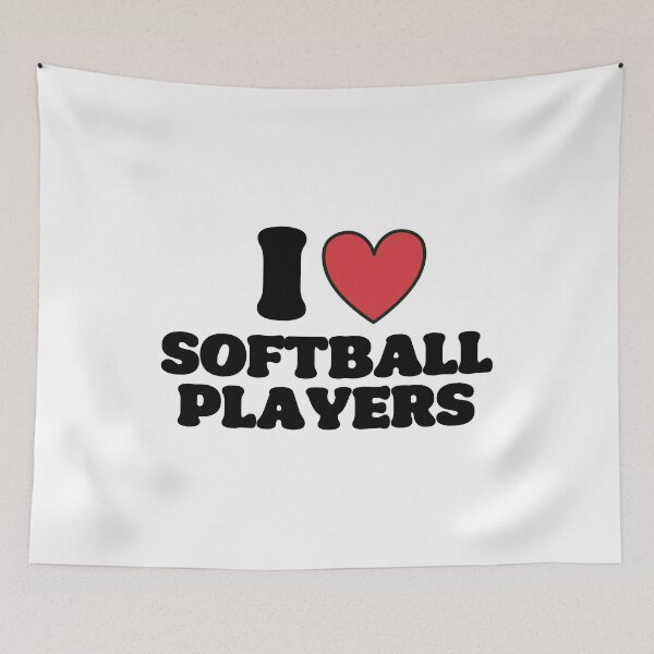 Artikelvorschau, I Love Softball Players entworfen und verkauft von OscarAndOphelia.