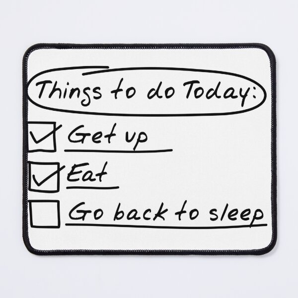 Item preview, Things to Do Today, Funny Typography Quote designed and sold by DesginPro.