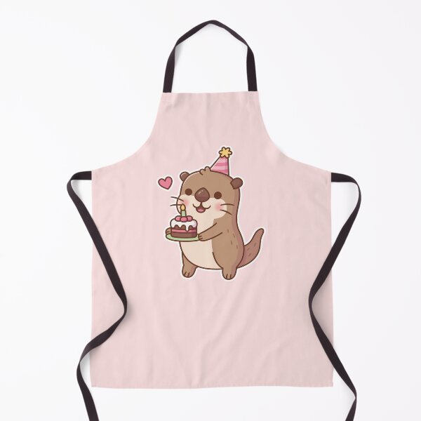 Item preview, Cute Otter With Birthday Cake designed and sold by rustydoodle.