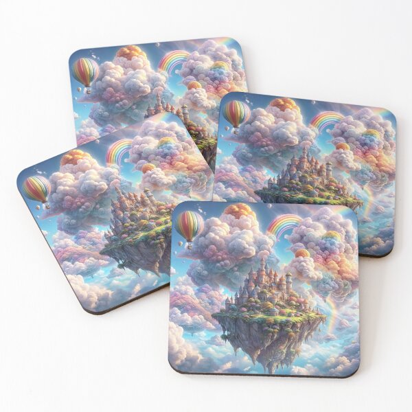 Item preview, Fantastic flying island with pink castle designed and sold by NurjanBR.