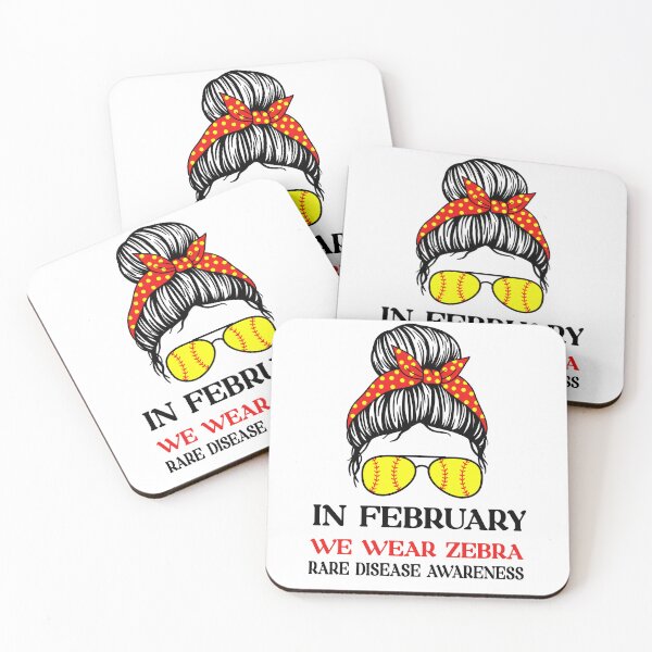 Item preview, In February We Wear Zebra For Rare Disease Awareness Vintage designed and sold by roboartpixel.