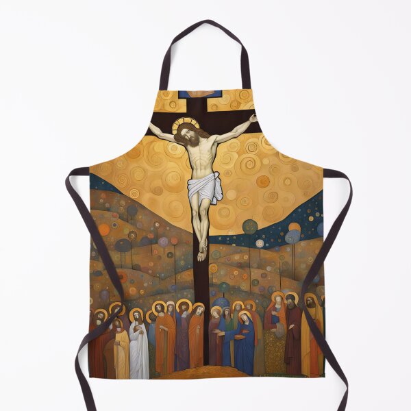 Item preview, Crucifixion with crowd Klimt style designed and sold by Joanne Walsh.