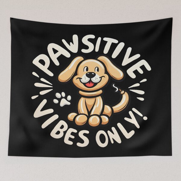 Item preview, Ballon Dog Pawsitive Vibes Only! designed and sold by Designowner.