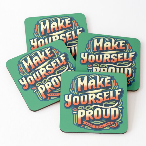 Item preview, Make yourself proud, typography designed and sold by maxmaj.