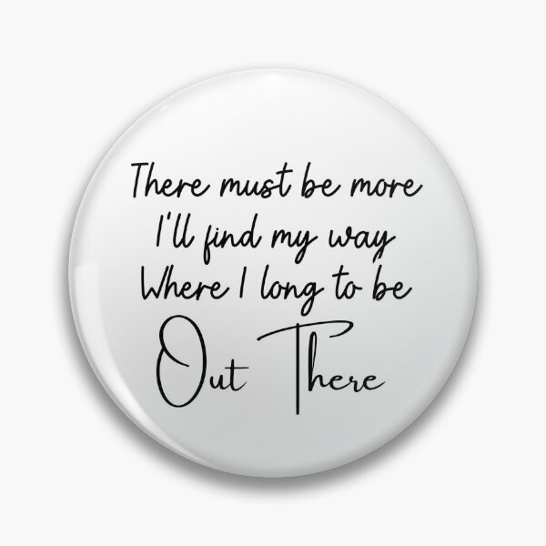 Item preview, Wonderous Journey "Out There" Lyric Sticker Black and White designed and sold by Brooke’s Broadway Stickers.