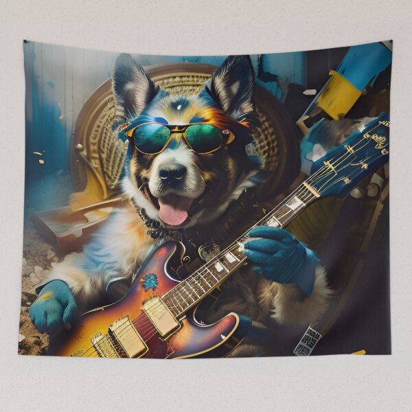Item preview, Cute Puppy Dog Rockstar designed and sold by TheArtOfPat.