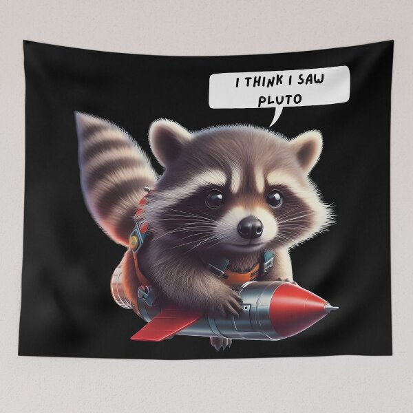 Item preview, Rocket Raccoon’s Space Adventure - Whimsical Astronaut Design designed and sold by Designowner.