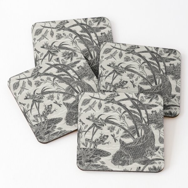 Item preview, Royal Frog Pond Black and Tan designed and sold by Silver Steer Design.