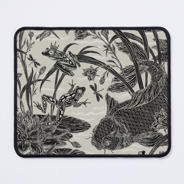 Item preview, Royal Frog Pond Black and Tan designed and sold by Silver Steer Design.