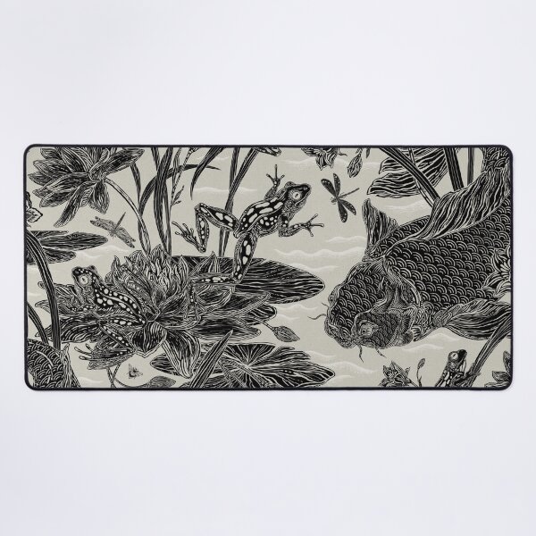 Item preview, Royal Frog Pond Black and Tan designed and sold by Silver Steer Design.