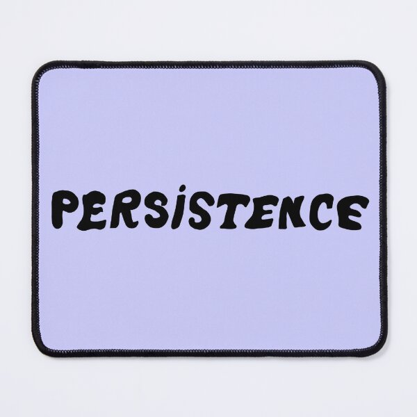 Item preview, Lavender/purple-and-black persistence handwritten block letters motivational graphic word designed and sold by StudyPuff.