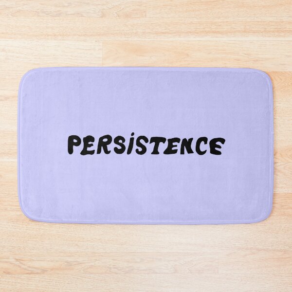 Item preview, Lavender/purple-and-black persistence handwritten block letters motivational graphic word designed and sold by StudyPuff.