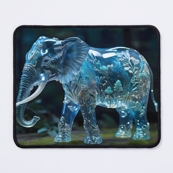 Artikelvorschau, Durchscheinender Elefant aus Glas - 2 entworfen und verkauft von WalterGomes.
