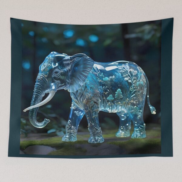 Item preview, Glass translucent elephant - 2 designed and sold by WalterGomes.