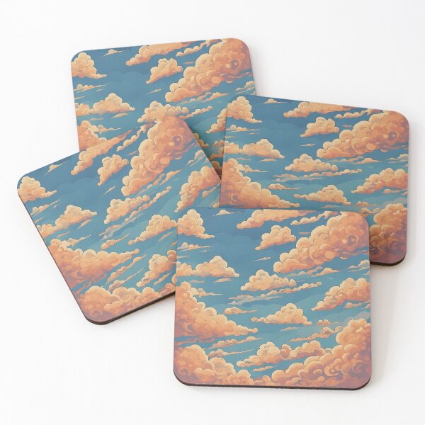 Item preview, cloud patterns: a harmony of yellow clouds. designed and sold by cloudartage.