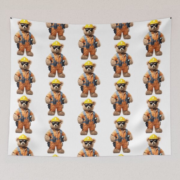 Item preview, Construction Worker Teddy Bear designed and sold by Fredster1966.