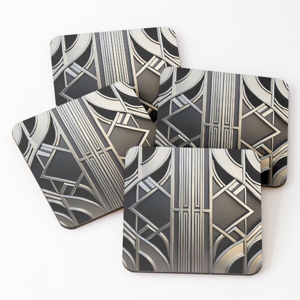 Item preview, silver art deco style 010 designed and sold by fleesphotos.