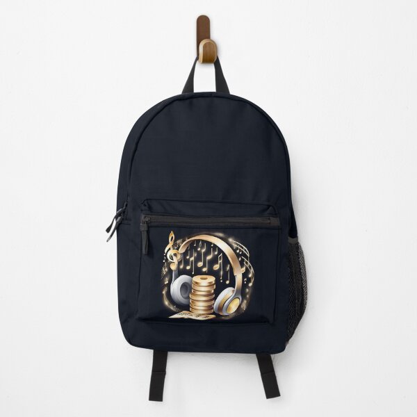 Item preview, Headphones gold treble clef designed and sold by Artbellachi.