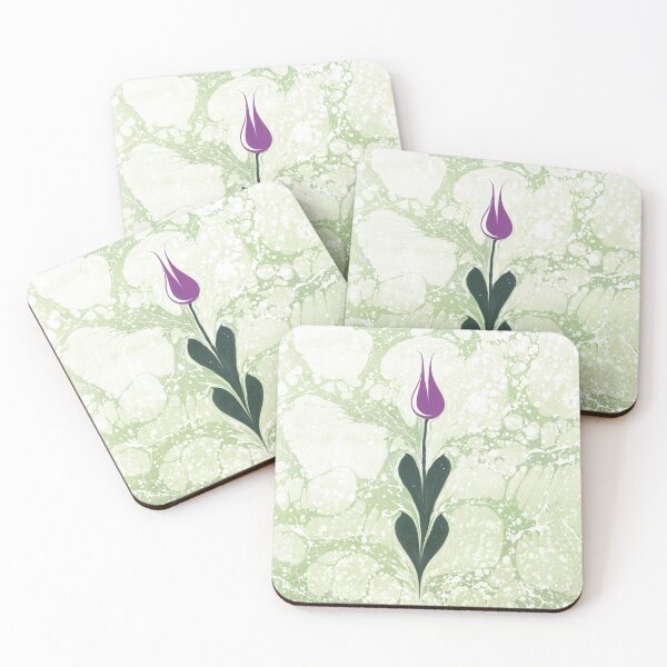 Item preview, Abstract marbling floral pattern designed and sold by bozarslan.