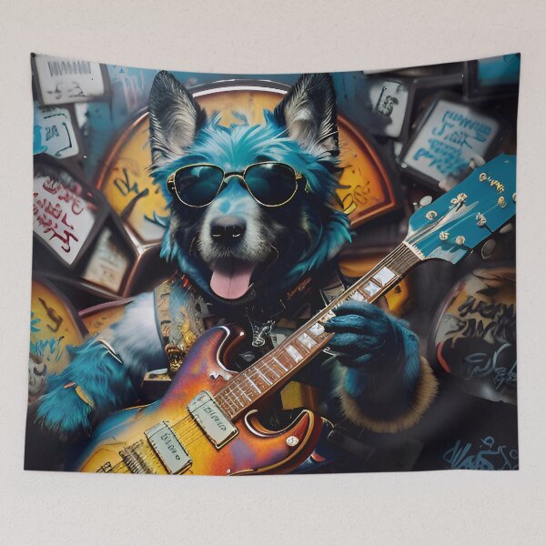 Item preview, Cute Puppy Dog Rockstar designed and sold by TheArtOfPat.