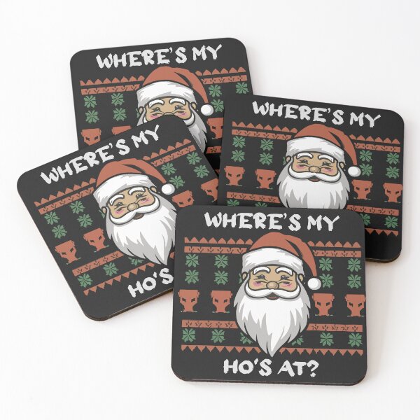 Item preview, Where My Ho's At? Funny Santa Claus Christmas Joke designed and sold by IcePools.