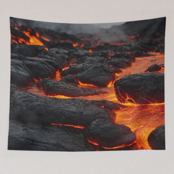 Item preview, Lava Flowing - Magmatic River designed and sold by SassyArtistry.