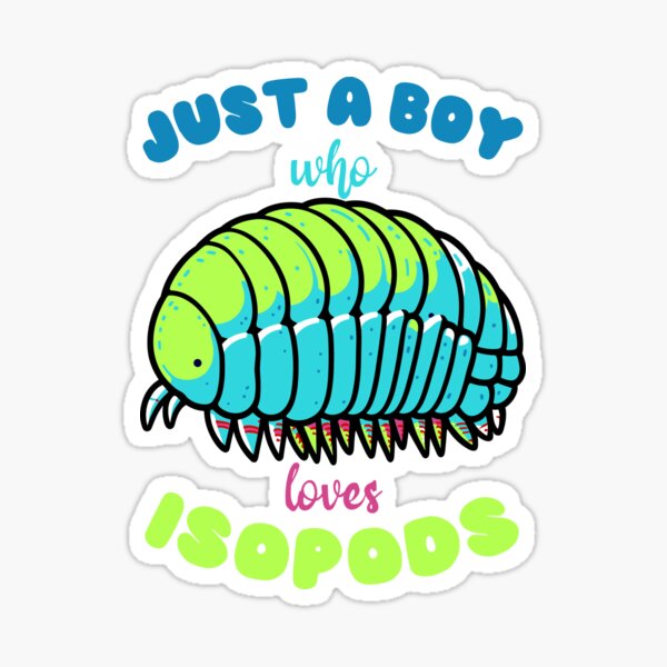 Vista previa del artículo con la obra «Solo un chico al que le encantan los isópodos, los lindos insectos porcellio laevis.», diseñado y vendido por MTRBSK11.