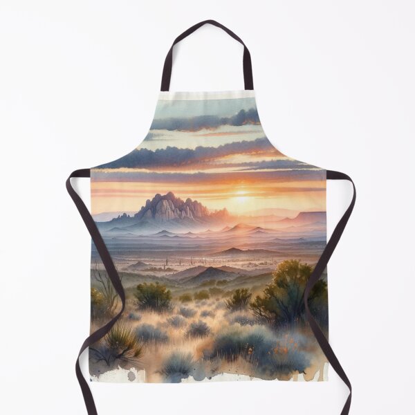 Artikelvorschau, Southwest High Desert Dawn Sunrise Aquarell – Essential T-Shirt entworfen und verkauft von Rtim1230.