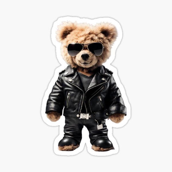 Item preview, Leather Biker Teddy Bear designed and sold by Fredster1966.