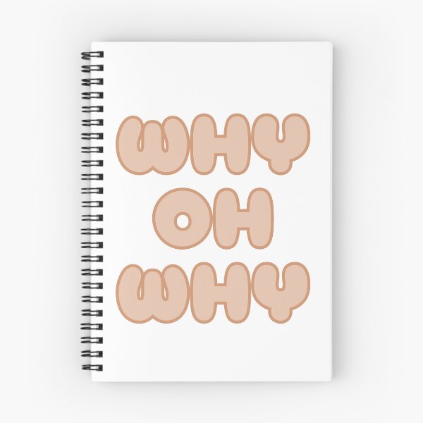 Item preview, Why Oh Why Minimalist Beige Quote Font Design designed and sold by minahsuka.
