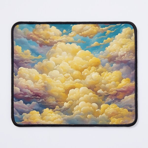 Item preview, cloud patterns: a yellow dance of clouds. designed and sold by cloudartage.