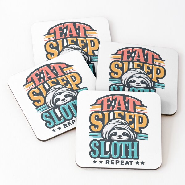 Item preview, Eat Sleep Sloth Repeat - Fun Sloth Lover designed and sold by Designowner.