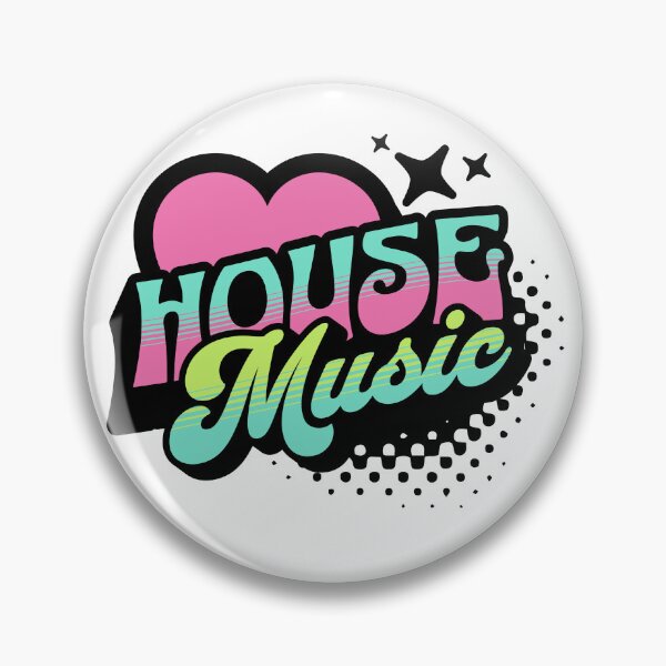 Item preview, HOUSE MUSIC  - Y2K Retro Heart (black/lime/pink)  designed and sold by Discothreadz.