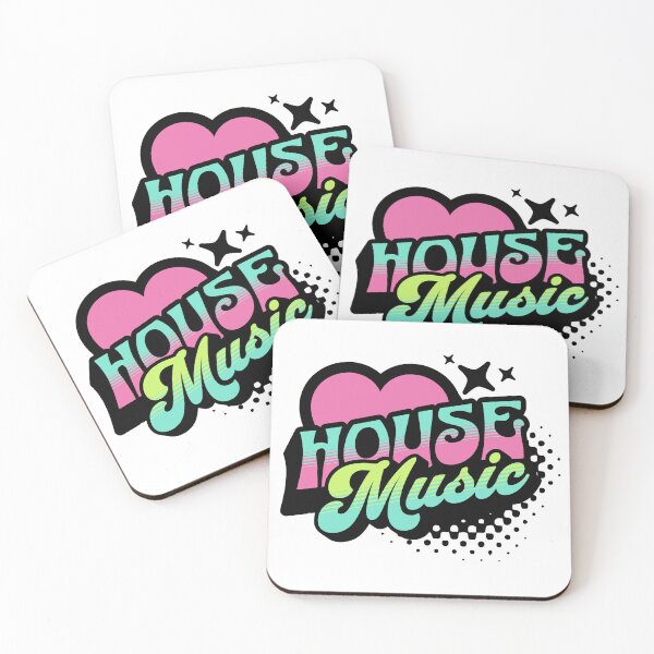 Item preview, HOUSE MUSIC  - Y2K Retro Heart (black/lime/pink)  designed and sold by Discothreadz.