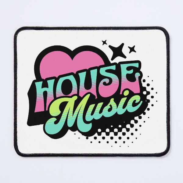 Item preview, HOUSE MUSIC - Y2K Retro Heart (black/lime/pink) designed and sold by Discothreadz.